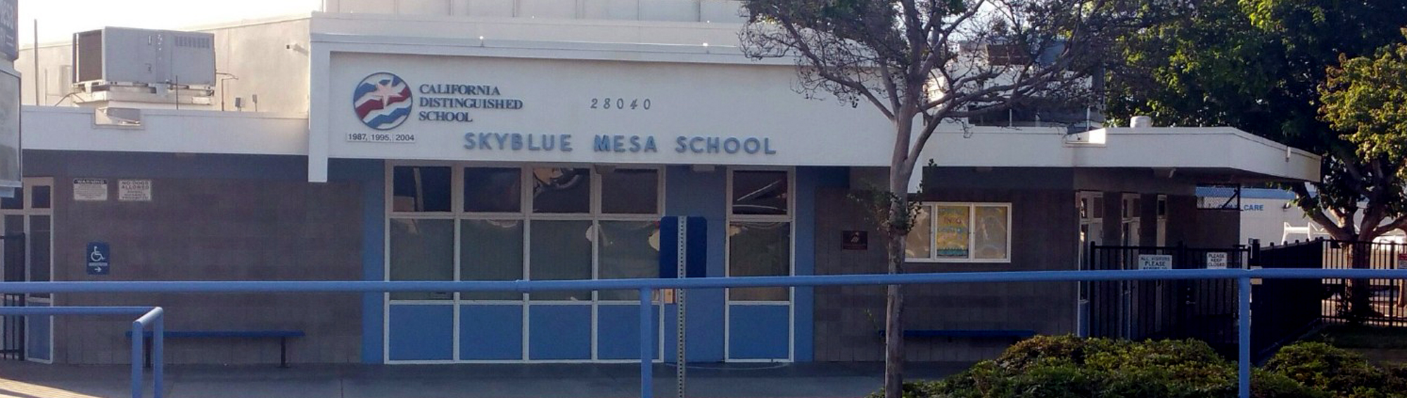 front view of SkyBlue Mesa School building